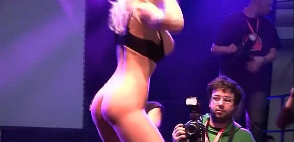  german milf on public porn stage
